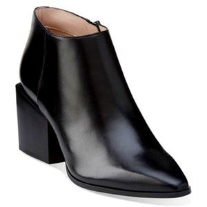 Clarks Amaline Art Block Heel Ankle Boots Bootie